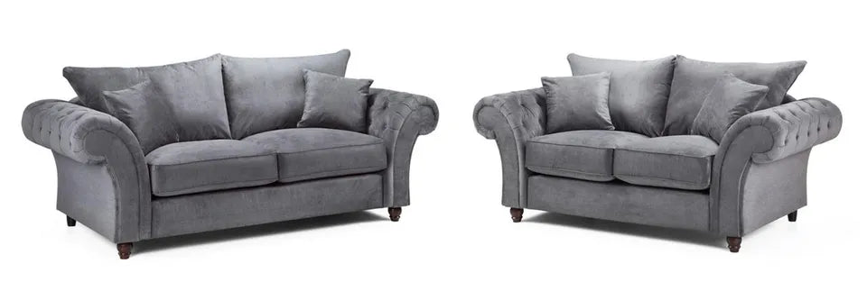 Chasm Sofa Suite Set | 3+2 / Corner | Grey Or Stone Colour