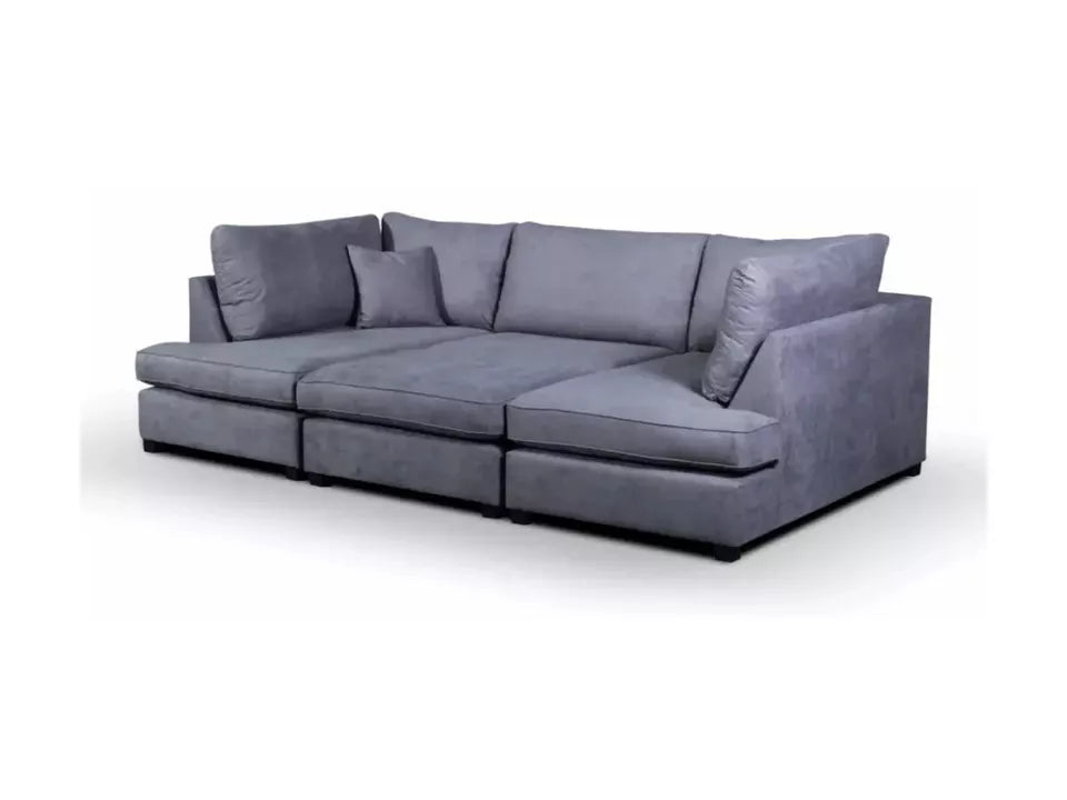 U Shape Cinema Sofa Grey