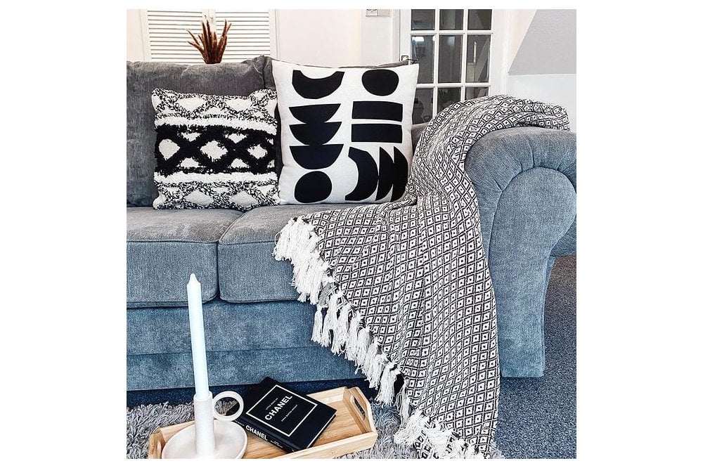 Chingford 3 Seater Scatter Back sofa Set (Grey)