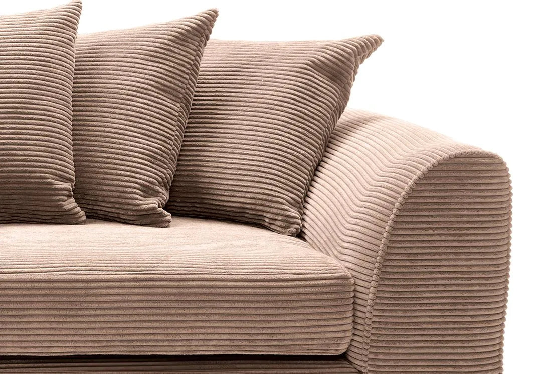 DYLAN 4 Seater Scatter Back Jumbo Cord Fabric Sofa
