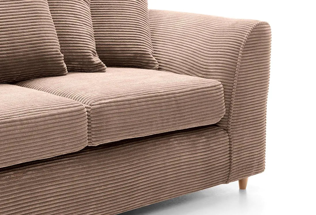 DYLAN 4 Seater Scatter Back Jumbo Cord Fabric Sofa